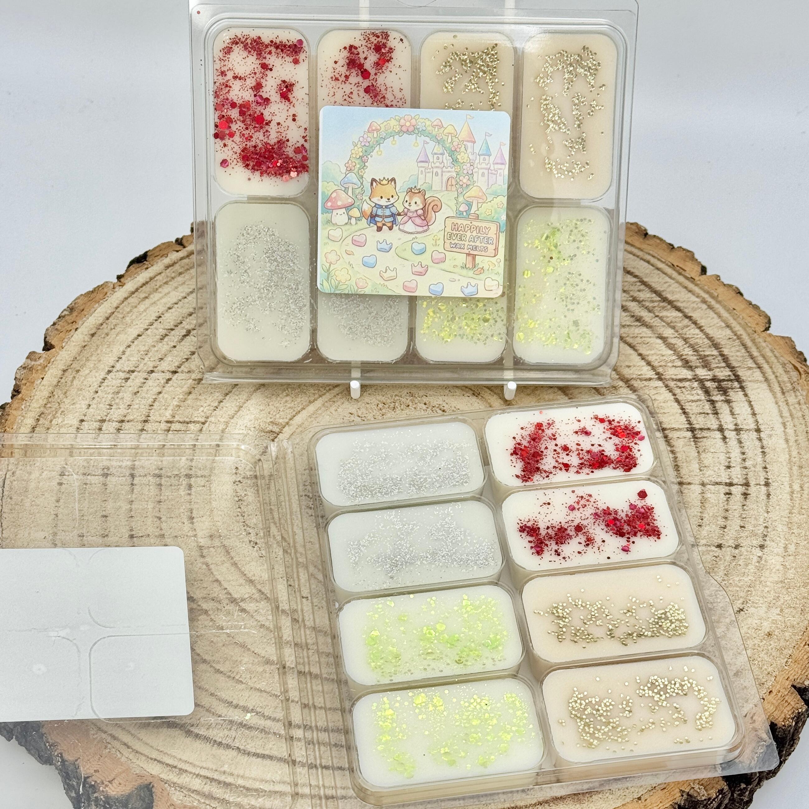 an image of a happily ever after themed wax melt collection
