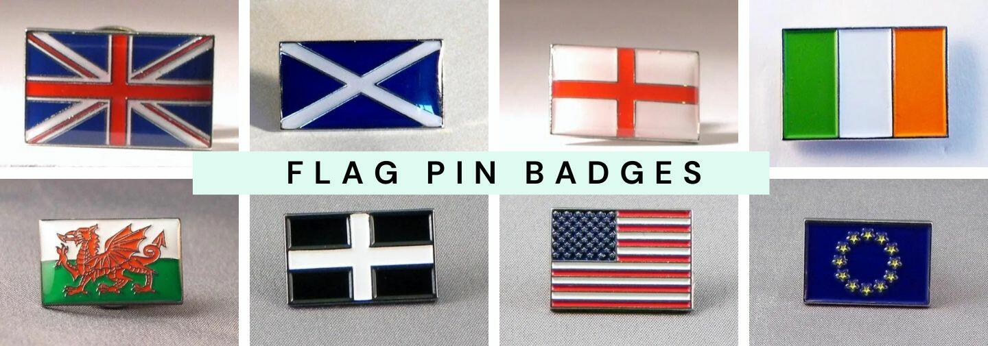 Flag Lapel Pin Badges