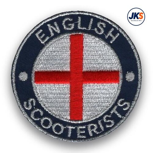 10 x English Scooterists Iron on Patch