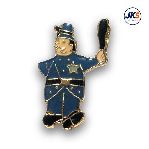 Cartoon Policeman (style 2) Pin Badge