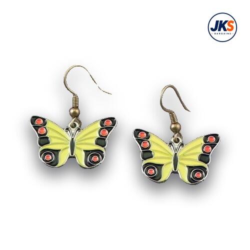 Butterfly Yellow Earrings
