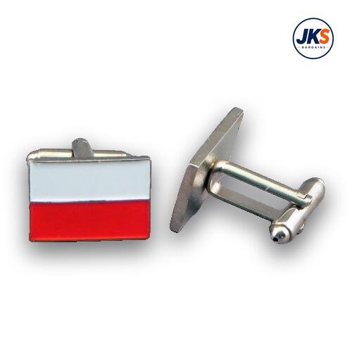 10 Pairs x Polish Flag - Flag of Poland Cufflinks