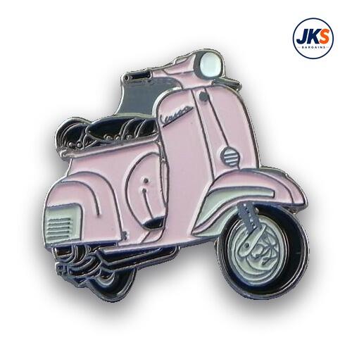 Pink Scooter (Style 2) Pin Badge