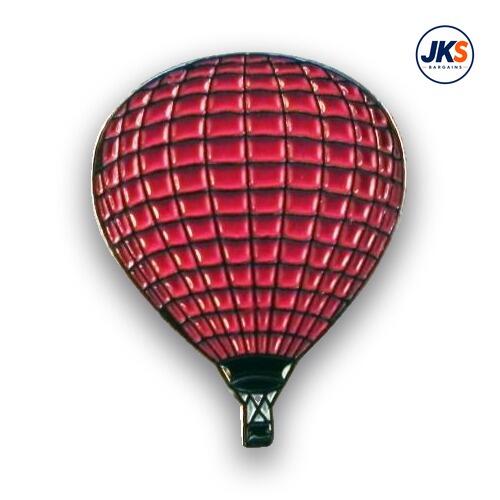 20 x Red Hot Air Balloon Pin Badges