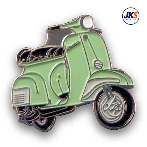 20 x Light Green Scooter (Style 2) Pin Badges