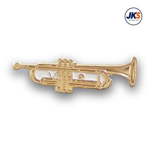 20 x Gold Plated Trumpet Pin Badges