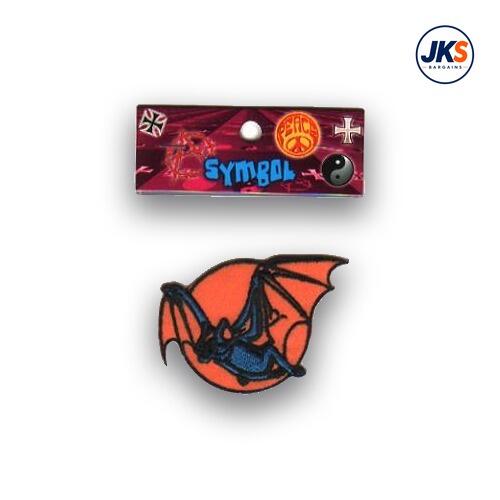 Bat in front of Moon Iron on Patch