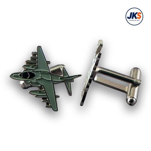 Harrier Jump Jet Plane Cufflinks