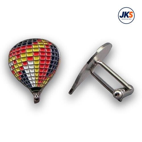 Multi Colour Hot Air Balloon Cufflinks