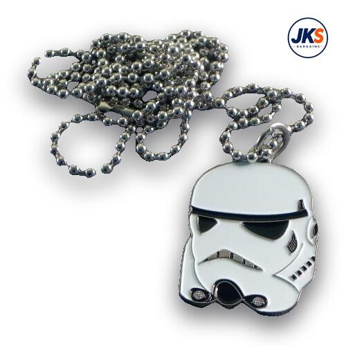 Stormtrooper Head Pendant + Chain