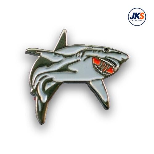 Great White Shark Pin Badge