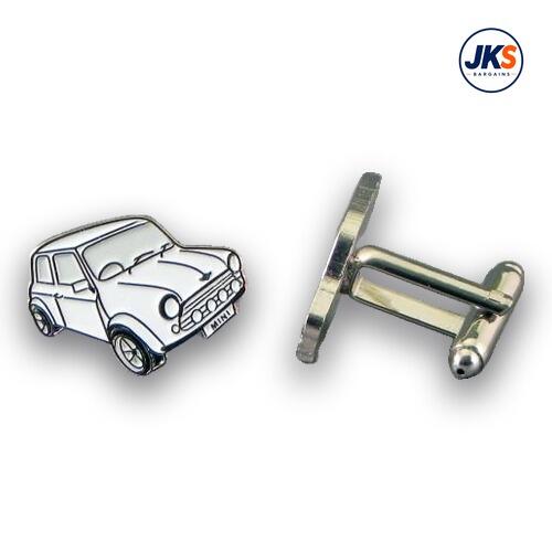White Mini Cufflinks