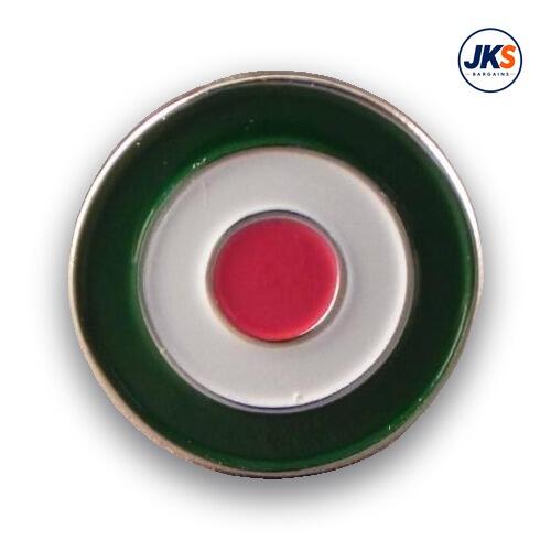 20 x RAF Roundel - Target in Italian Colours Pin Badges
