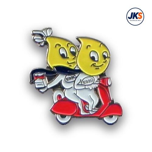 20 x Esso Scooter Pin Badges