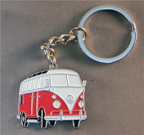 10 X Campervan Red Keyrings