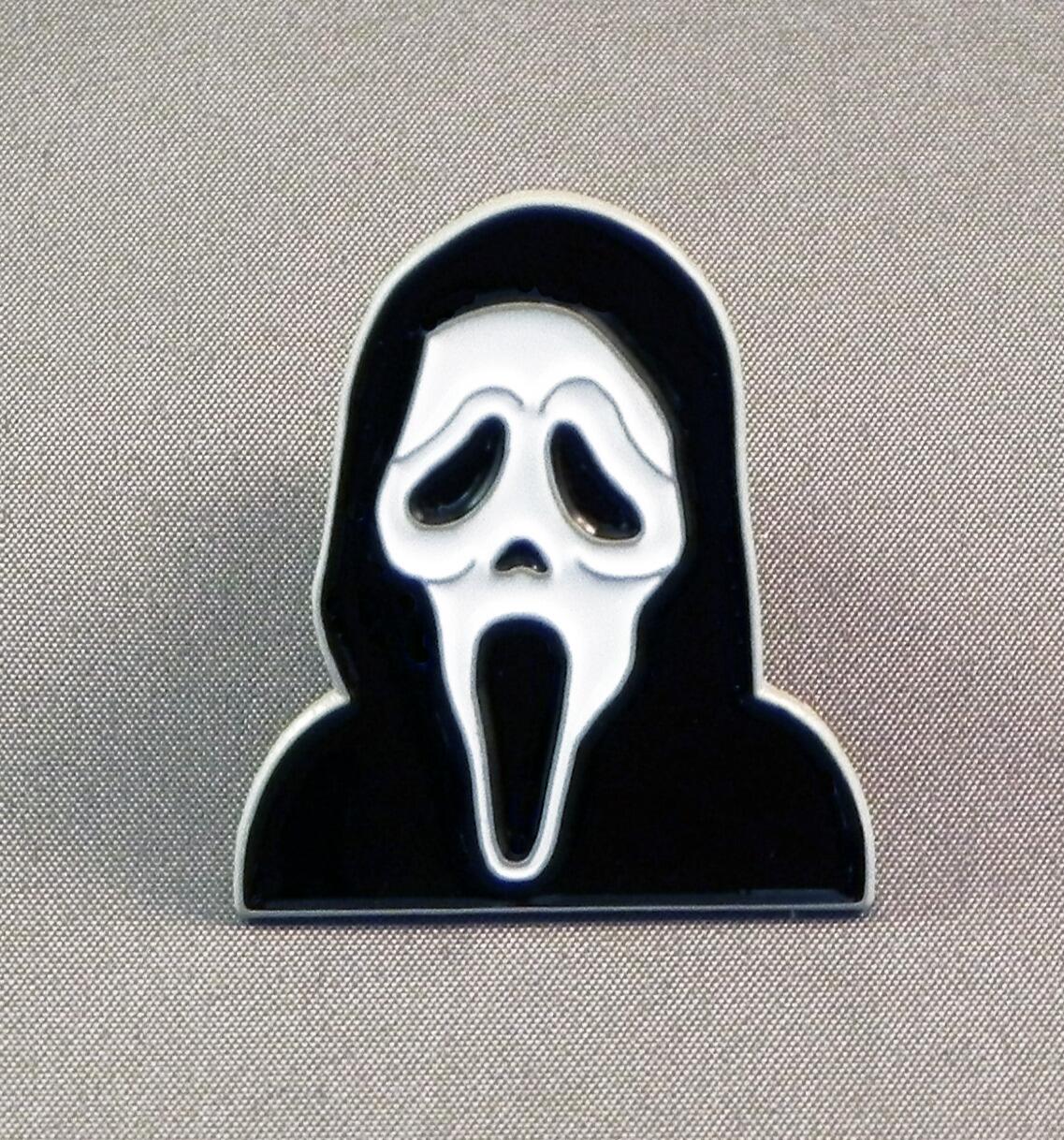 Wholesale 20 x Ghost Face Pin Badge | Wholesale Enamel Pin Badges UK