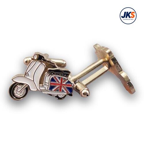 Union Jack Scooter Cufflinks