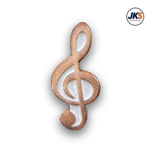 Antique copper Plated Treble Clef Pin Badge