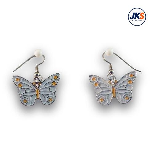 10 x Pairs Glow In The Dark Butterfly Earrings