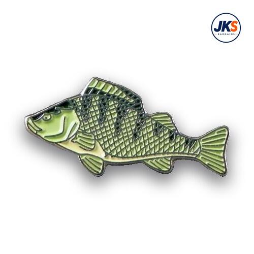 20 x Perch Fish Pin Badges