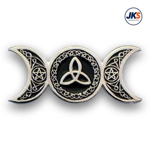 Triple Moon Pin Badge