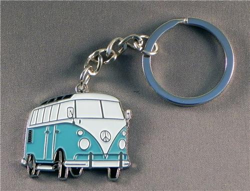 Wholesale 10 x Campervan Blue Keyrings | Wholesale Keyrings UK