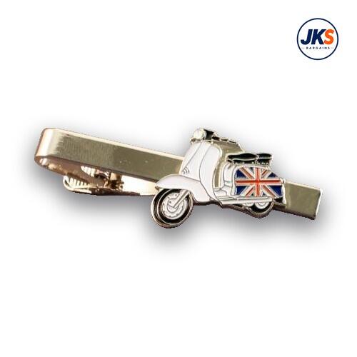 Union Jack Scooter Tie Clip