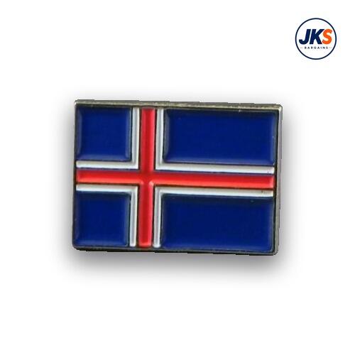 Flag of Iceland - Icelandic Flag Pin Badge
