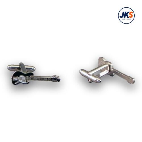 Black Electric Guitar Cufflinks