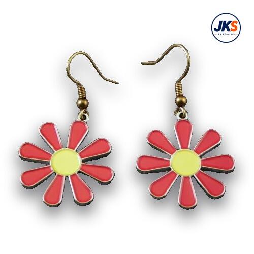 10 x Pairs Hippy Daisy Earrings