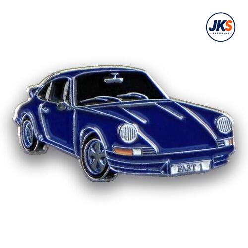 911 Style Car Blue Pin Badge