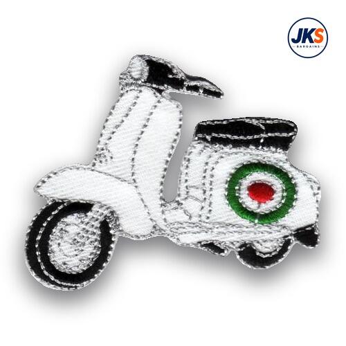 MOD Roundel in Italian Colours Scooter Iron on Patch
