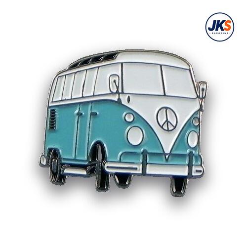 Blue Campervan Pin Badge