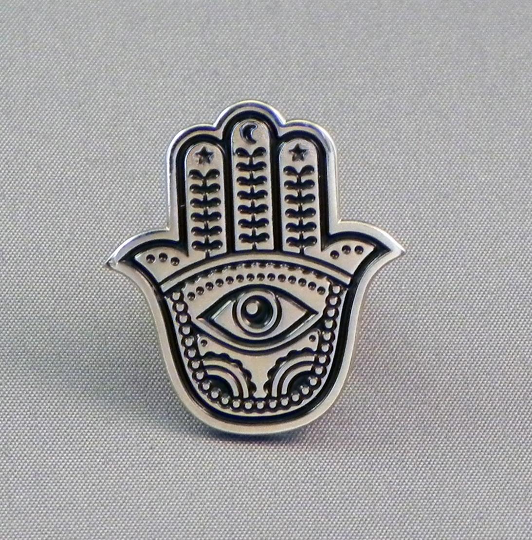 20 X Hamsa Hand Pin Badge