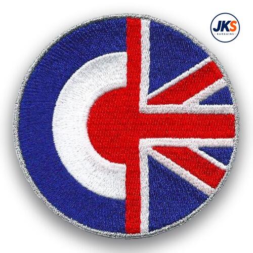 10 x Roundel Union Jack Iron on Patch