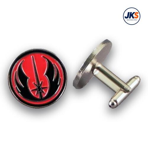 Jedi Order logo (Red + Black) Cufflinks