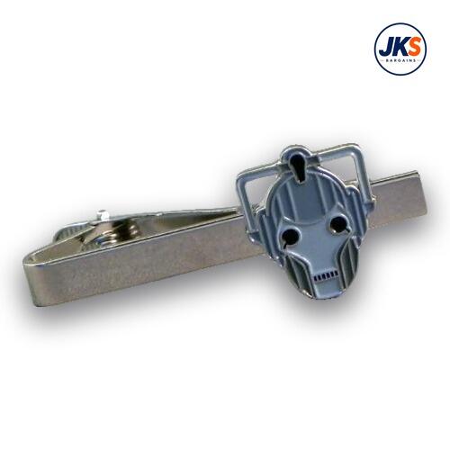 Cyberman Head Tie Clip