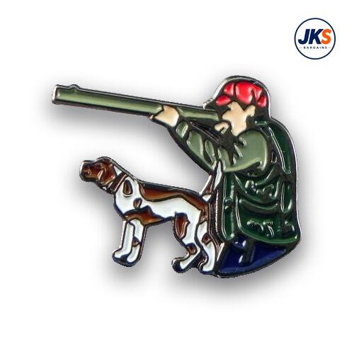 Hunter and Gun Dog Pin Badge