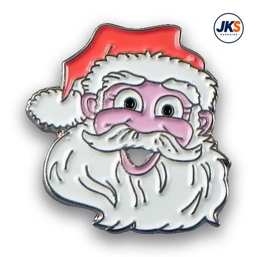 Father Christmas / Santa Head Pin Badge