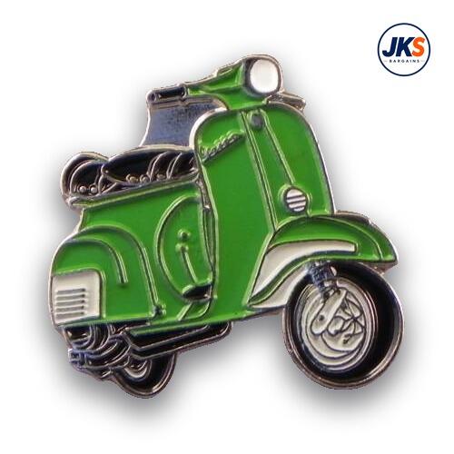 20 x Green Scooter (Style 2) Pin Badges