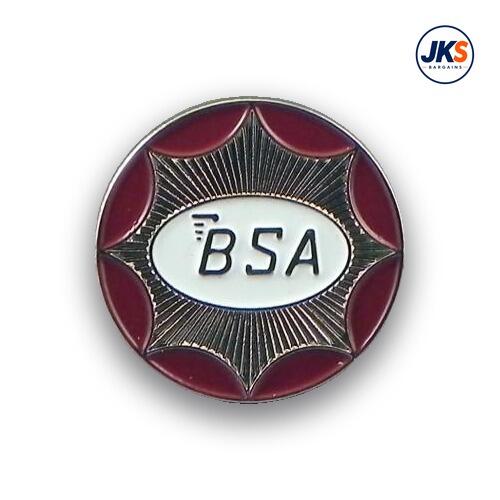 20 x BSA Circle (Nickel Platted) Pin Badges