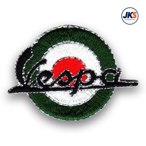 10 x Vespa Roundel In Italian Colours Iron on Patch