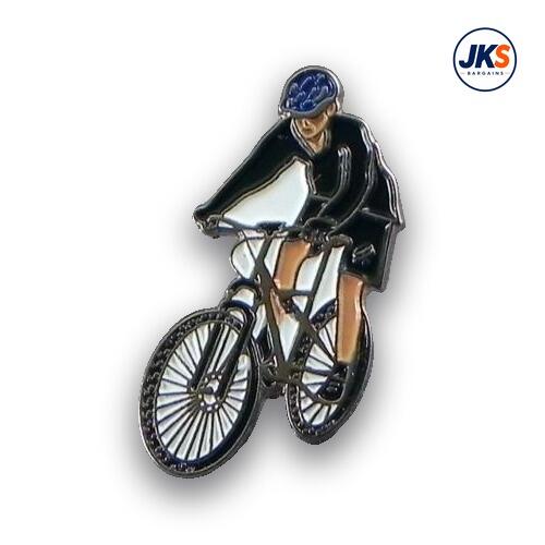 Mountain Biker Pin Badge