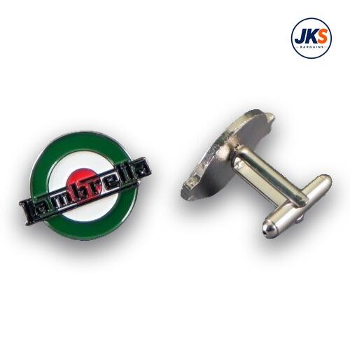 10 Pairs x Lambretta Roundel In Italian Colours Cufflinks