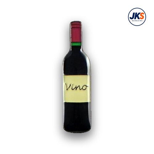 Red Wine Bottle Pin Badge