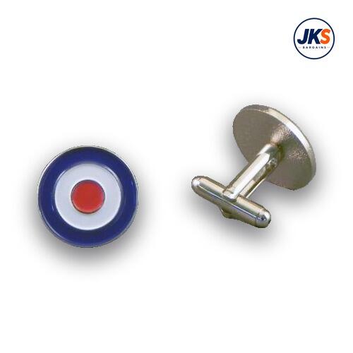 10 Pairs x RAF Roundel - Archery Target Cufflinks