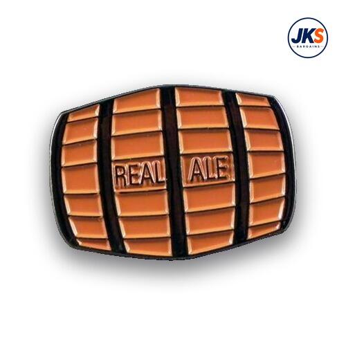 Real Ale Barrel Pin Badge