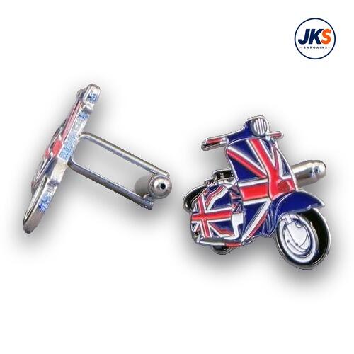 Union Jack Scooter (Style 2) Cufflinks