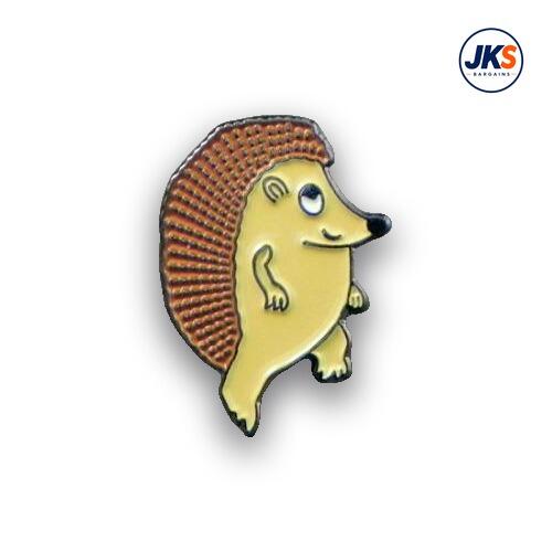 Cartoon Hedgehog Pin Badge