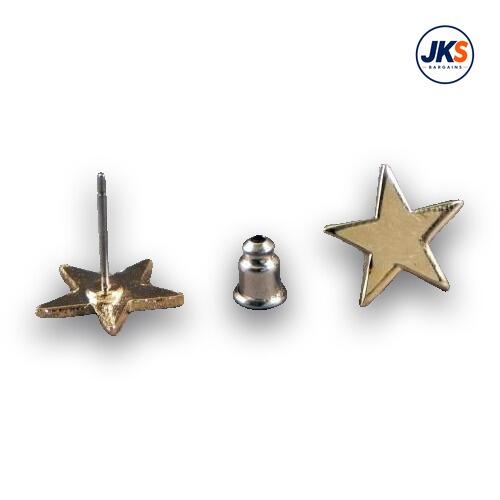 10 x Pairs Gold Platted Star. Stud Earrings Earrings